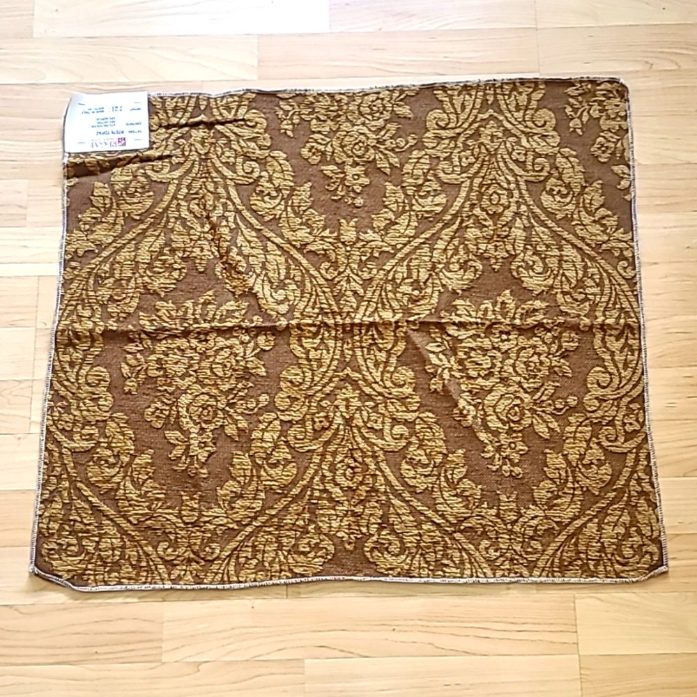 Beautiful Brown Floral Table Cloth Made in Italy 27"×24"